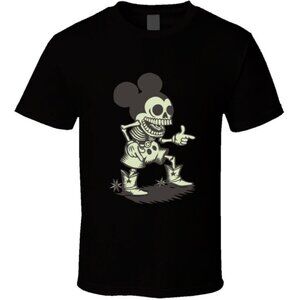 Creepy Mouse T-Shirt Funny Halloween Cartoon Graphic Tee 83